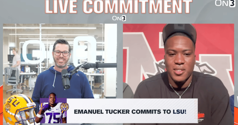 Watch the moment 4-star OT Emanuel Tucker picked LSU over Ole Miss